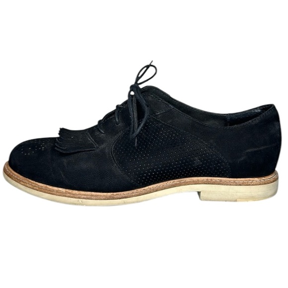 UGG Shoes - Ugg Bernett Kiltie Black Suede Leather Loafers Size 8 1/2